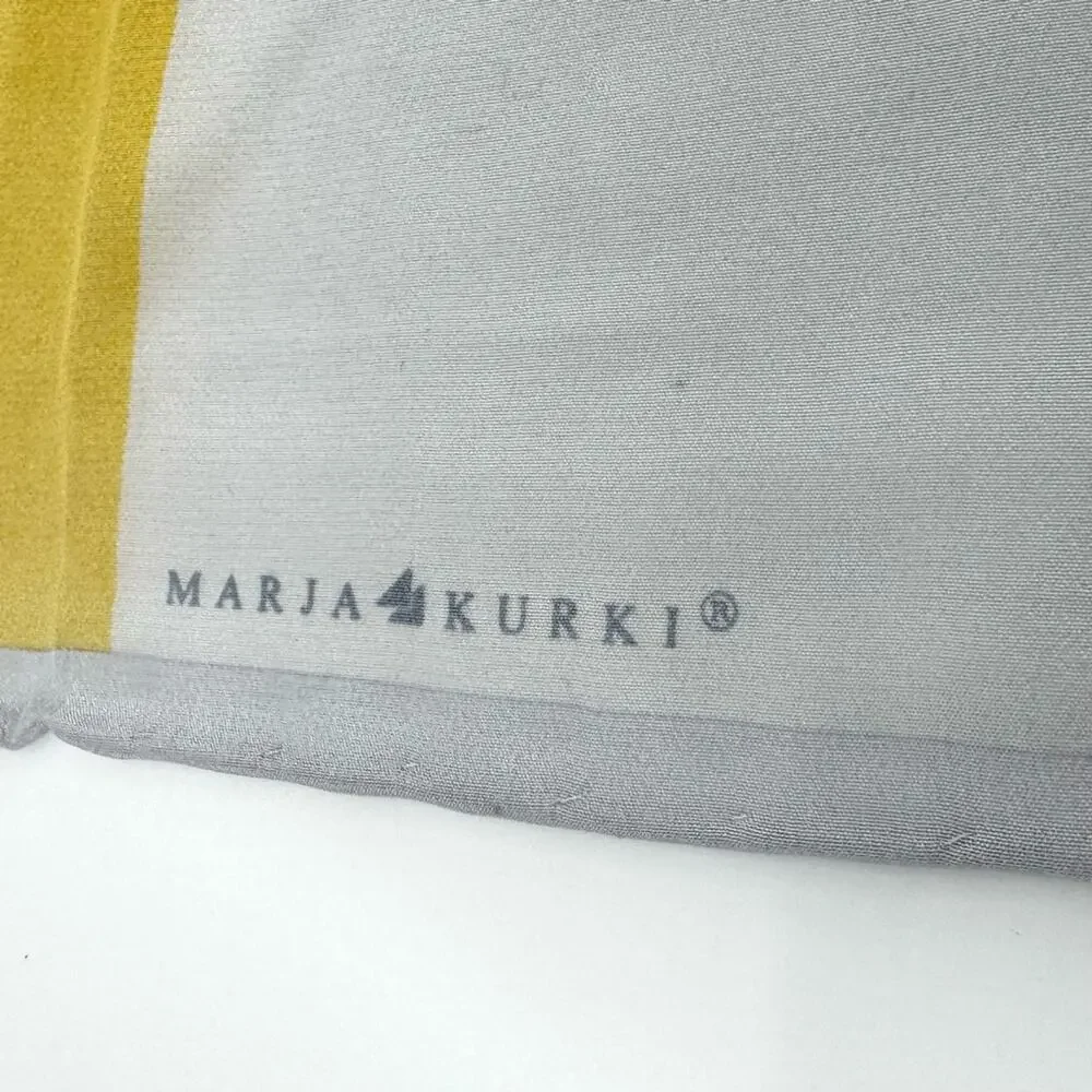 Vintage‎ Marja Kurki Colorful Geometric Silk Scarf